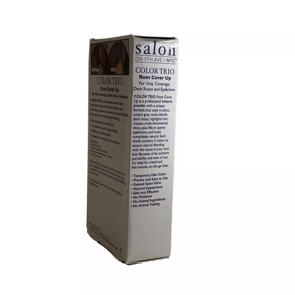 Salon on 5th Ave NYC Color Trio Root Cover Up Brown to Auburn Shades 5.5g - Picture 4 of 5